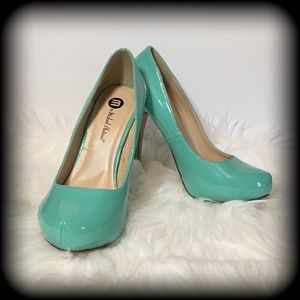 Mint Green Platform Heels